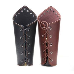 <span class=keywords><strong>Rock</strong></span> alternativo Punk all'ingrosso genuino personalizzato da uomo in pelle nera polsino protezione bracciale ampio bracciale bracciale - Product Image 3