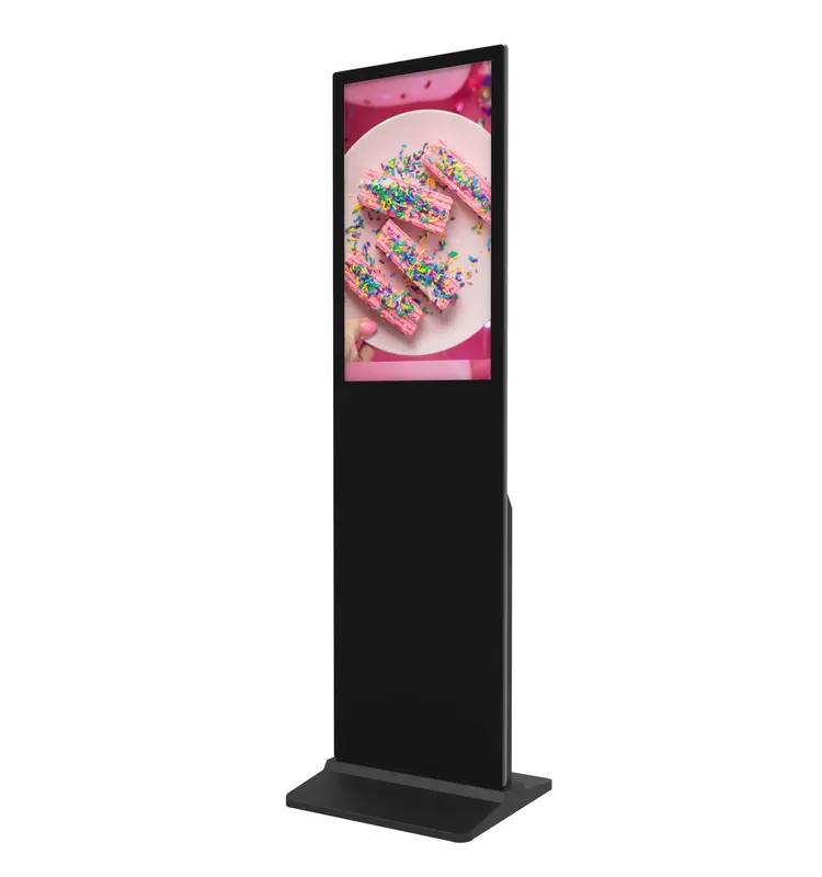 Kiosque de support de plancher de 32 pouces Affichage LCD Lecteur de publicité de signalisation numérique pour la lecture de médias