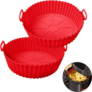 Cucina antiaderente Bakeware Pan rotondo riutilizzabile <span class=keywords><strong>friggitrice</strong></span> <span class=keywords><strong>ad</strong></span> <span class=keywords><strong>aria</strong></span> forno in Silicone teglia <span class=keywords><strong>accessori</strong></span> tappetino <span class=keywords><strong>friggitrice</strong></span> <span class=keywords><strong>ad</strong></span> <span class=keywords><strong>aria</strong></span> pentola in Silicone - Product Image 2
