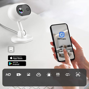Mini Cámara de Seguridad WiFi para el Hogar, 1080p, Inalámbrica, P2P, Gran Angular, Visión Nocturna, Monitoreo de Bebés, Pan-Tilt, Bidireccional - Product Image 5