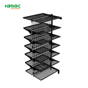 Étagères de supermarché en bois et métal Highbright avec réfrigérateur de présentation assorti pour l'aménagement des magasins d'alimentation - Product Image 6