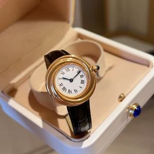 Montre de luxe pour femme, étanche, mouvement Miyota, boîtier en acier inoxydable, bracelet en cuir, cadran à aiguilles facile à lire - Product Image 2