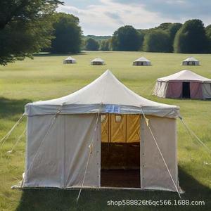 Tentes pour réfugiés personnalisées - Style moyen-oriental, quatre saisons, tissu PVC imperméable, triple/simple couche, tente à tubes de soutien droits - Product Image 3