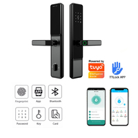 Cerradura Inteligente Biométrica con Huella Dactilar, Tuya Wifi TTLock, Entrada sin Llave, Cerradura Inteligente para Hogar y Oficina