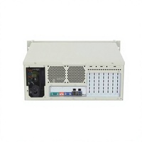 Ordinateur industriel de bureau en rack 19 pouces 610 4U, serveur IPC, PC I3 / I5 / I7 en option, noir pour l'automatisation à la périphérie