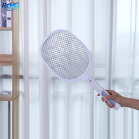 Ventes chaudes Lampe tue-insectes électrique rechargeable par USB 2 en 1 Fonctionnelle Raquette anti-moustiques UV rechargeable par USB