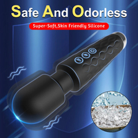 AV Vibrator für Frauen Klitoris- & G-Punkt-Stimulation USB-Betrieben Manuell Steuerbarer Massagestab Sexspielzeug für Erwachsene 18+