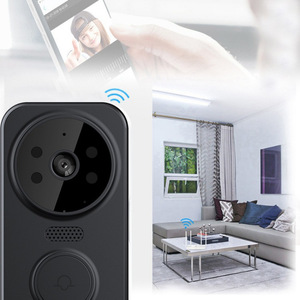 <b>Wireless</b> Smart Doorbell With Wifi <b>Camera</b> Battery Powered Home Security Minimalist Design For Indoor <b>Outdoor</b> Use - Product Image 2