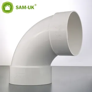 Chinese Supplier customized Water supply and drainage 90 degrees Angle bend connector plastic PVC Fitting Pipe Elbow pipe