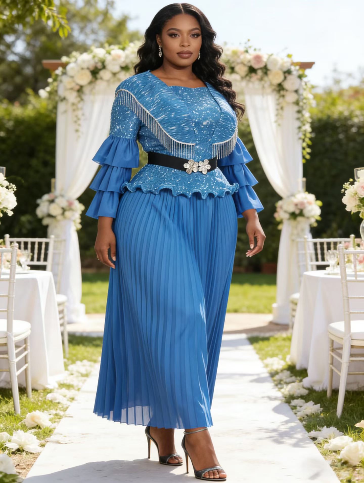 Verified Supplier Blue Plus Size Maxi Dress 1k+ | Alibaba.com