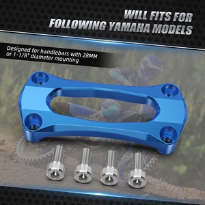 NiceCNC moto 28mm 1-1/8 "guidon Fat Bar Riser pince Support de couvercle supérieur pour <span class=keywords><strong>Yamaha</strong></span> YZ250F YZ450F YZ250FX YZ450FX WR250F - Product Image 3