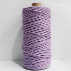 Fabricant de macramé, corde en macramé, corde en coton 100%, 3 mm, brin simple, corde en coton pour macramé - Product Image 6