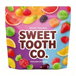 Custom Logo Sustainable Mono Material PE Square Bottom Smell Proof Recyclable Food Grade Zipper Top Digital Printing Stand Pouch - Product Image 2