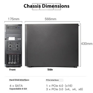 Cho Lenovo thinksystem st258 V2 doanh nghiệp 4U tháp máy chủ với Master Xeon Bộ vi xử lý 32GB 16GB 64GB bộ nhớ sử dụng giá máy tính - Product Image 3