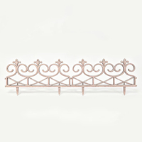 Bordures de pelouse flexibles en plastique à emboîtement, type monobloc, en treillis métallique, design moderne, clôtures de jardin creuses pour jardins