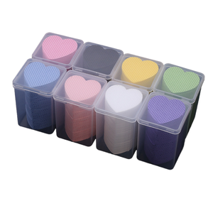 Toallitas de algodón en forma de corazón para limpiar la boca del frasco del pegamento para pestañas, para uso con adhesivo de pestañas - Product Image 4
