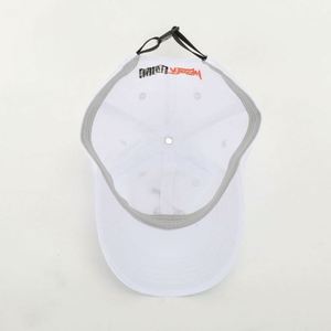 OEM Custom Sporty Common 6 Panel White Quick Dry Sports Baseball Cap Embroidery Logo Golf Dad <b>Hat</b> - Product Image 6