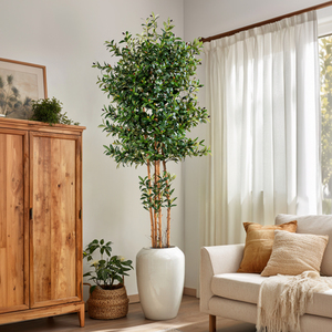 Oliviers Artificiels d'Intérieur, Feuilles de Soie, Tronc Véritable, Plantes d'Olive Artificielles pour Salon Chambre <span class=keywords><strong>Escalier</strong></span> Décoration d'Angle - Product Image 1