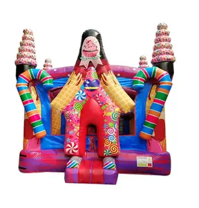 다채로운 풍선 설탕 판잣집 경비원 집 아이스크림 풍선 점프 캔디 랜드 콤보