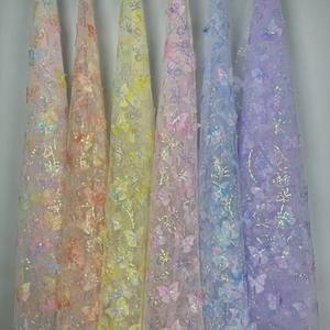 Usine directe haut de gamme dégradé papillon chaîne perle brodé dentelle <span class=keywords><strong>tissu</strong></span> <span class=keywords><strong>trame</strong></span> maille tricotée pour vêtements décor à la maison non tissé - Product Image 1