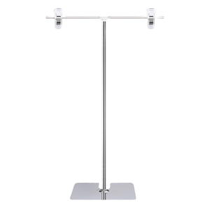 Desktop for Advertising Paper <b>Stand</b> T-shaped Extendable Stainless Steel Bracket for Displaying Newspapers and Posters - Product Image 4