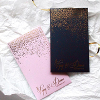Carte en Papier de Luxe avec Impression Personnalisée, Dorure à Chaud, Idéale pour Salutations, Cadeaux, Invitations, Affaires, Créative