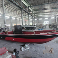 Bateau de pêche en fibre de verre personnalisable de style nouveau, petit bateau en FRP à fond plat et pont ouvert pour la pêche en rivière, le sauvetage et le tourisme