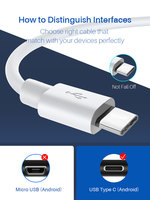 Stocks Type C câble Usb câble de charge rapide usbc vers micro usb vers usb c câble 3.0 charge rapide