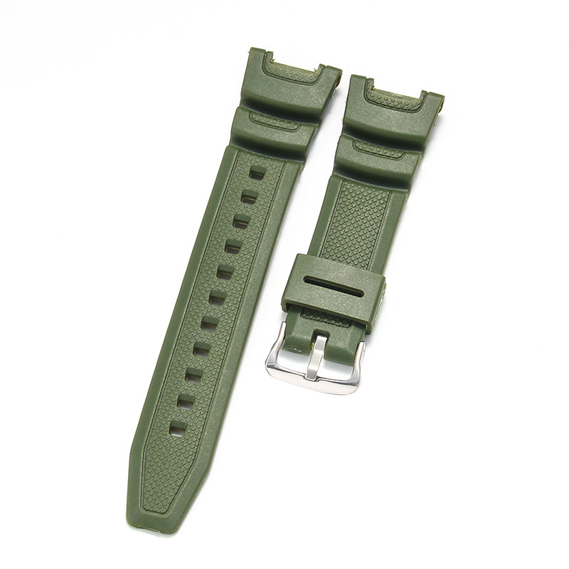 Military green - steel color buckle -K5