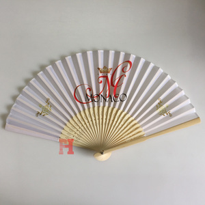 Recuerdo de la <span class=keywords><strong>boda</strong></span> de material de bambú plegable VENTILADOR DE LA MANO - Product Image 1