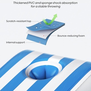 Ensemble de jeu de Cornhole gonflable portable pour adultes et familles, 3 x 2 pieds, léger, pour jeux de plein air, 8 sacs de haricots, 8 sacs d'eau - Product Image 3