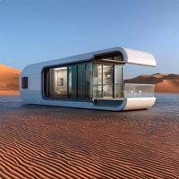 Maisons conteneurs à prix de gros, maisons préfabriquées d'extérieur, capsule spatiale de luxe, maison conteneur capsule spatiale