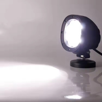 E-mark R10 rond hors route Led conduite lumière 6 pouces faisceau de tache 45W 9LED blanc voiture Led lampe de travail système d'éclairage automatique 12V 24V