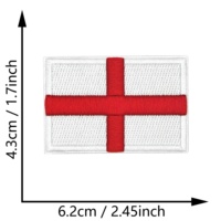 Vente en gros de patchs brodés avec drapeaux de pays européens, à coller au fer, pour vêtements, sacs et accessoires