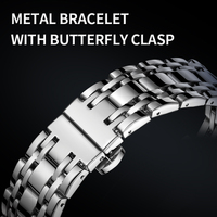 Montre à quartz Mark Fairwhale personnalisée, vente en gros, nouvelle collection, tendance, phases de lune, multifonctionnelle, lumineuse, bracelet métallique, montre-bracelet FW-5063