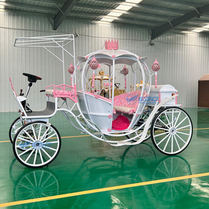 Carruaje Rosa para Maratón 2026, Carruaje de Boda Eléctrico Personalizado, Elegante Carruaje de Calabaza para Paseos Turísticos, Carruaje de Boda Estilo Cenicienta - Product Image 3