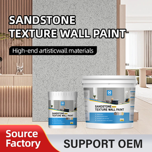 Peinture murale de qualité supérieure, imperméable, résistante aux rayures et aux intempéries, à texture de grès, pour murs intérieurs, façades extérieures, sols - Product Image 2