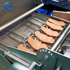 สายพานลำเลียงลวดตาข่ายสแตนเลสสำหรับเคลือบเนื้อไก่ ช็อกโกแลต พิซซ่า - Product Image 5