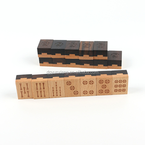 Mạt chược gỗ Đặt gạch trò chơi cổ điển Trung Quốc trò chơi Mạt chược cổ điển cho bữa tiệc gia đình sử dụng giải trí - Product Image 2