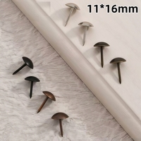 Clous décoratifs ronds en fer 11x16mm pour meubles, tapisserie souple, fixation de canapé, menuiserie
