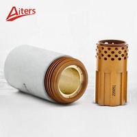 Aiters Plasma Cutting Torch Consumables Copper 220051 Swirl Ring Nozzle Electrode for Powermax1650 220206 Retaining Cap 220048