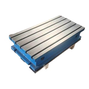 Mesa de mecanizado de hierro fundido con ranura en T para fresado, taladrado y banco de trabajo CNC - Product Image 3