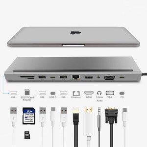 Máy Tính Xách Tay Đa-Chức Năng Docking Station Loại C Hub Multi-Cổng Docking Station Usb C Bộ Chuyển Đổi Thông Minh 4K - Product Image 1