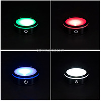 Base de lumière LED adaptée aux boules de cristal avec fonction de télécommande RVB