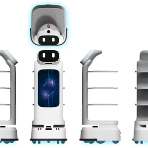หุ่นยนต์พนักงานเสิร์ฟ AI รุ่นใหม่ปี 2025 สำหรับร้านอาหารเชิงพาณิชย์ หุ่นยนต์ส่งอาหาร ให้บริการอย่างมีประสิทธิภาพสำหรับพนักงานและลูกค้า - Product Image 4