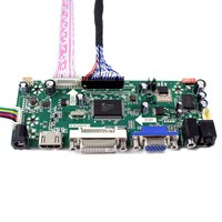Placa Controladora LCD con Entrada DVI VGA H/D, Placa Controladora LCD de 30 Pines para Panel LCD de 17 Pulgadas 1280X1024 LM170E03-TLJ2 LM170E03-TLJ5