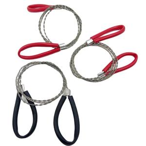 <span class=keywords><strong>Sega</strong></span> <span class=keywords><strong>a</strong></span> catena portatile tascabile da esterno con cavo in acciaio inox e PVC per corda per escursioni <span class=keywords><strong>a</strong></span> caccia in campeggio - Product Image 2