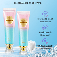 Dentifrice blanchissant personnalisé à la niacinamide, dentifrice sans fluor pour adultes, nettoie les taches dentaires, la plaque dentaire, haleine fraîche