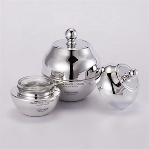Juego <span class=keywords><strong>de</strong></span> Dispensadores <span class=keywords><strong>de</strong></span> Vidrio para Cuidado <span class=keywords><strong>de</strong></span> la Piel con Acabado Plateado <span class=keywords><strong>de</strong></span> Lujo, con Tapa <span class=keywords><strong>de</strong></span> Rosca y Gotero para Crema Facial 20g 50g 30ml 50ml 100ml 120ml 150ml - Product Image 6