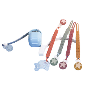 อุปกรณ์เสริมสำหรับเด็กทารกขายส่ง คลิปซิลิโคนสำหรับเด็กกัดเล่น คลิปติดจุกนมหลอก สายคล้องจุกนมหลอก สำหรับเด็กอายุ 0-12 เดือน - Product Image 1